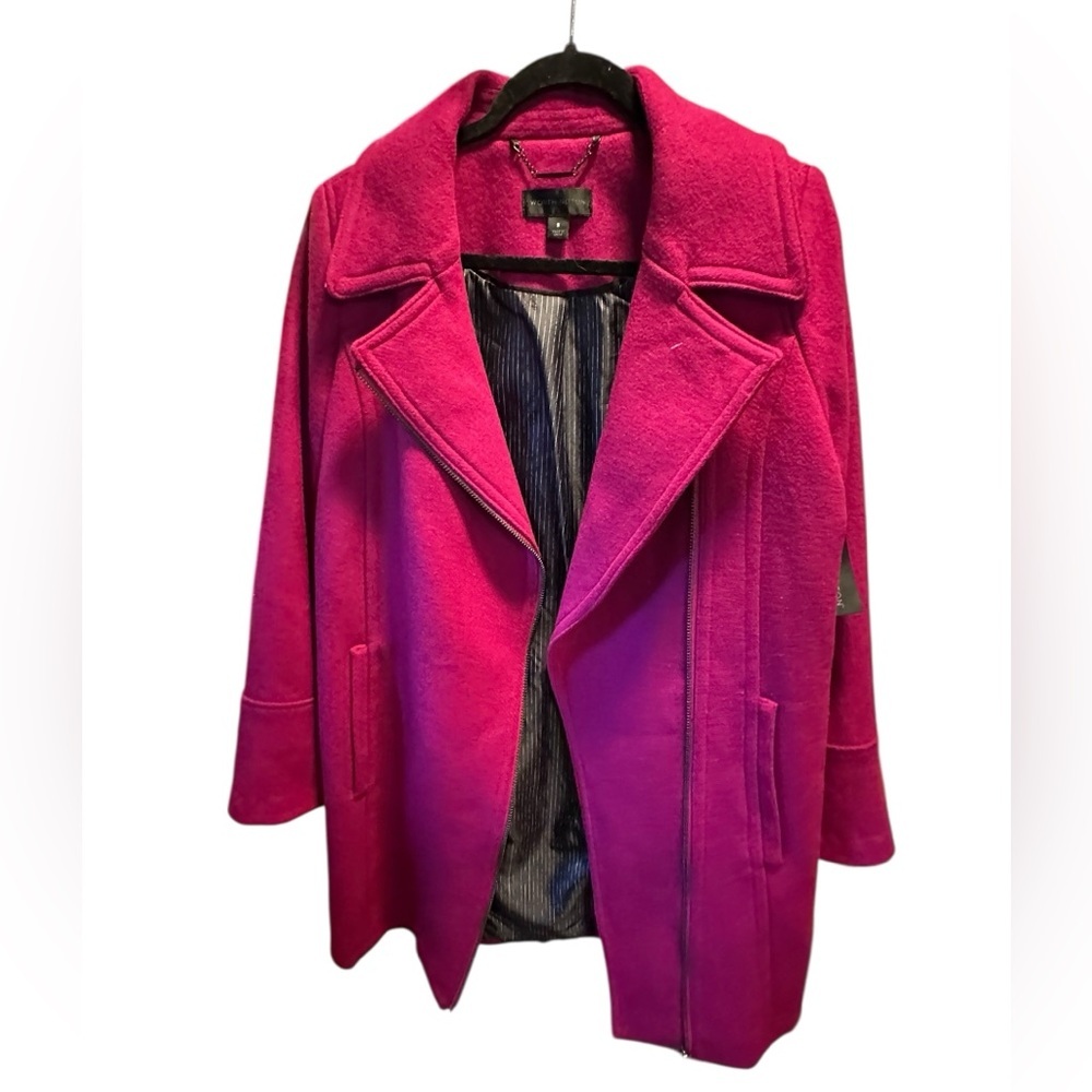 Worthington Fuchsia Pea Coat size S